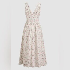 Cider NWT floral knotted corset dress, large